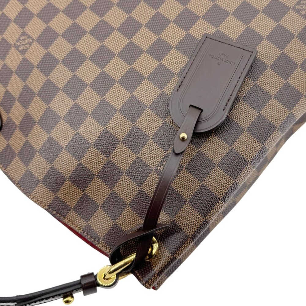 Louis Vuitton Graceful MM Damier Ebene Shoulder Bag Brown - Picture 7 of 16